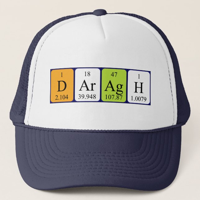 Daragh periodic table name hat (Front)