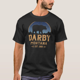 Darby Montana MT Big Sky Country Bear & Mountains T-Shirt