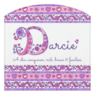 Darcy Personalised Name Meaning Jumbo Magnet 