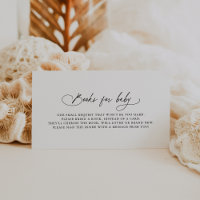 DARCY Boho Black White Baby Shower Books for Baby