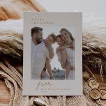 DARCY Gold Unique Vintage Family Photo Christmas Holiday Card<br><div class="desc">DARCY Gold Unique Vintage Family Photo Christmas Holiday Card.

Personalize the front of the card with a photo,  your family name and the year. Personalize the back with an optional holiday greeting or family news,  and your family name.</div>