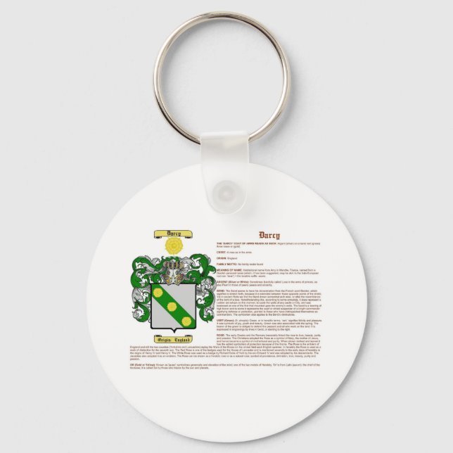 Darcy (meaning) keychain (Front)