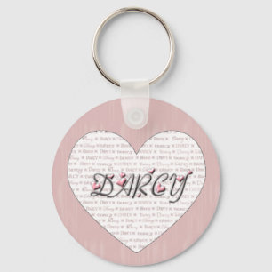 Darcy with Hearts! Keychain