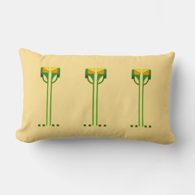 Dard Hunter Stencil Pillow (Front)
