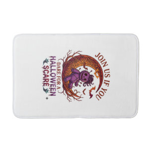 Dare Halloween Scare Purple Voodoo Doll Crescent M Bath Mat