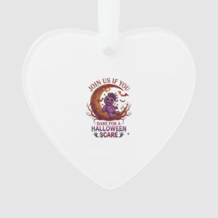 Dare Halloween Scare Purple Voodoo Doll Crescent M Ornament