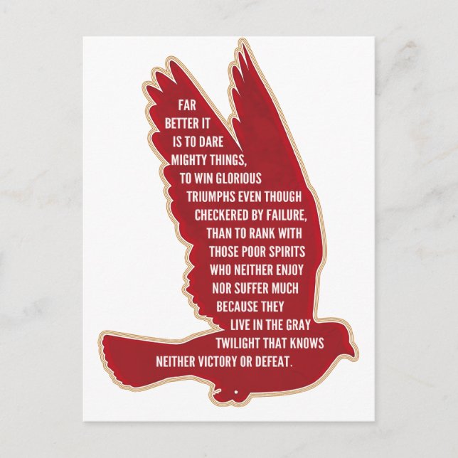 Dare Mighty Things Postcard (Front)