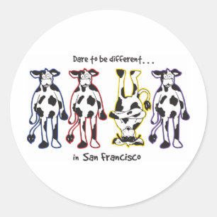 DARE-SAN-FRAN CLASSIC ROUND STICKER