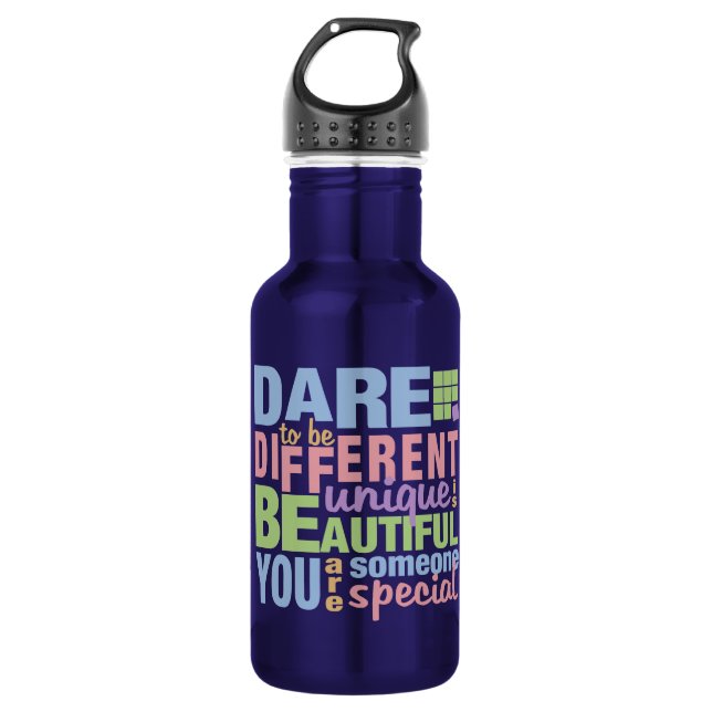 Dare To Be Different - choose colour 532 Ml Water Bottle (Front)
