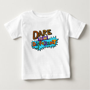 Dare to be Different Colourful Cartoon Design Baby T-Shirt