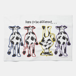 Dare to be different Cows Kitchen Towel
