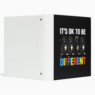 Dare To Be Different Funny Newfie Cute Newfie Binder