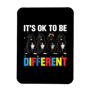 Dare To Be Different Funny Newfie Cute Newfie Magnet