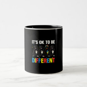 Dare To Be Different Funny Newfie Cute Newfie Two-Tone Coffee Mug