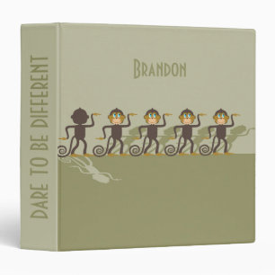 Dare to be different, monkeys, safari binder