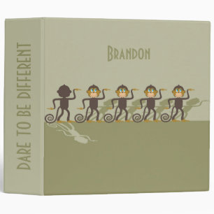 Dare to be different, monkeys, safari binder