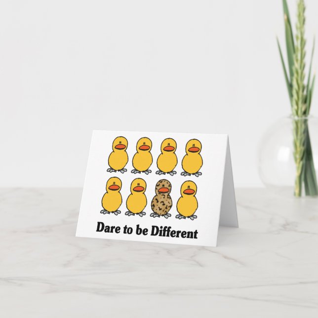 Dare to be Different notecards (Front)