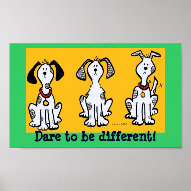 Dare to Be Different! Poster (Front)