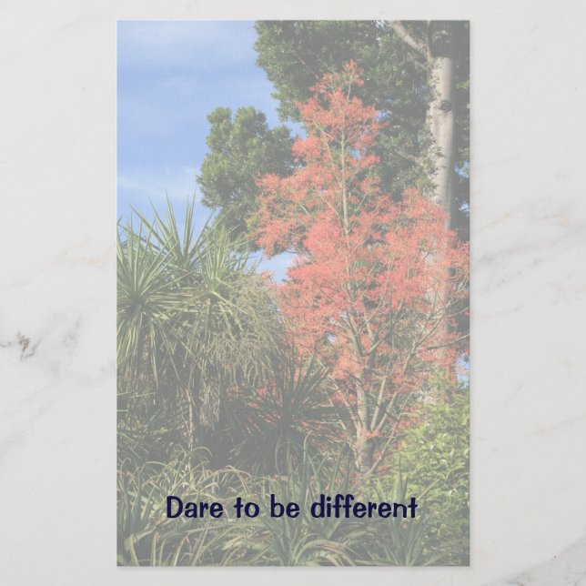 Dare to be Different - Show off your true colours Stationery (Front)