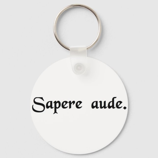 Dare to be wise. keychain (Front)