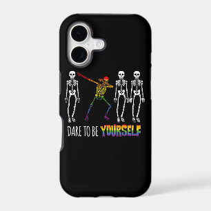Dare To Be Yourself Halloween Dabbing Skeleton Pop