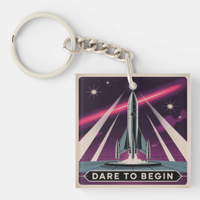 Dare To Begin Keychain (Front)