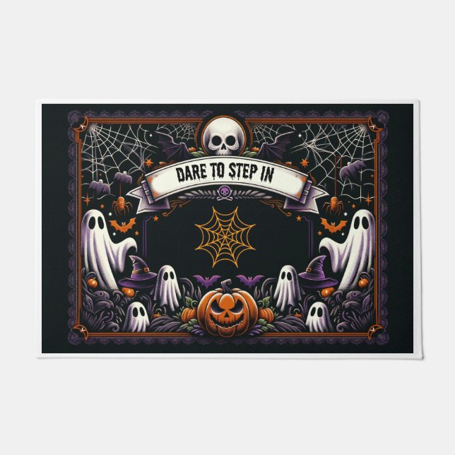 Dare to Step In Halloween Doormat (Front)