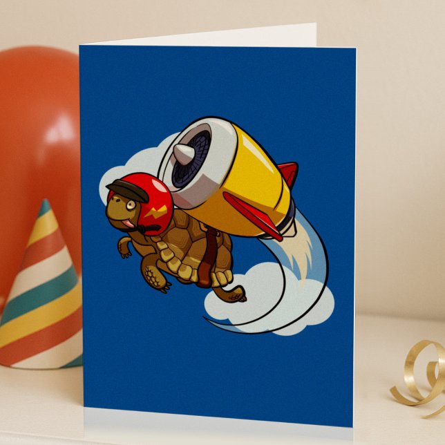 Daredevil Flying Tortoise with a Jet Pack Cartoon (Creator Uploaded)