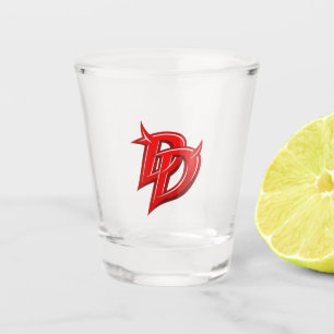 Daredevil inspired logo shot glass