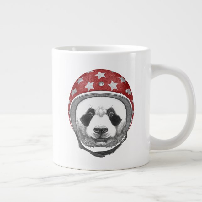 Daredevil Panda Large Coffee Mug (Right)