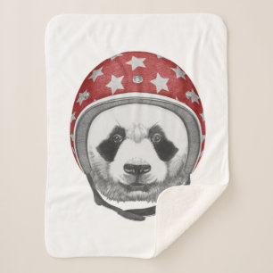 Daredevil Panda Sherpa Blanket