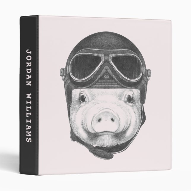 Daredevil Pig | Add Your Name Binder (Front/Spine)
