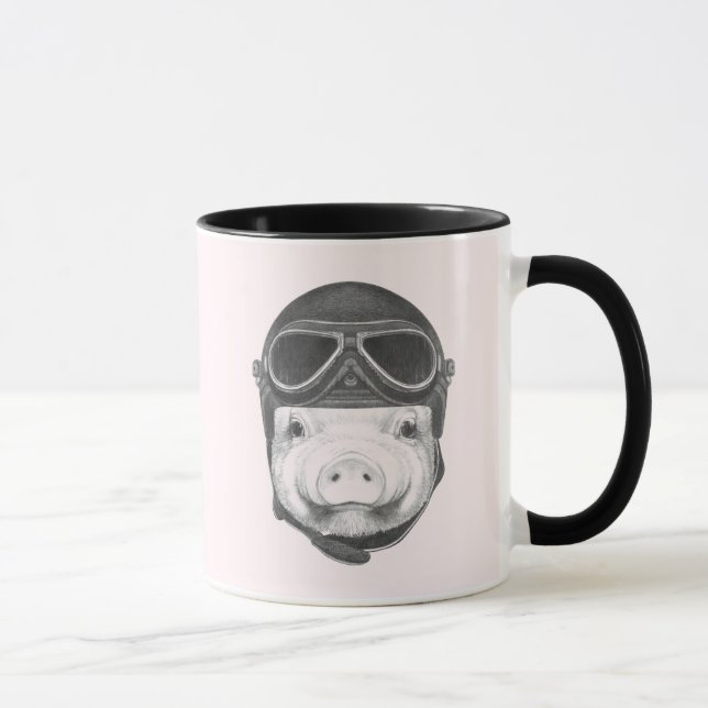 Daredevil Pig Mug (Right)