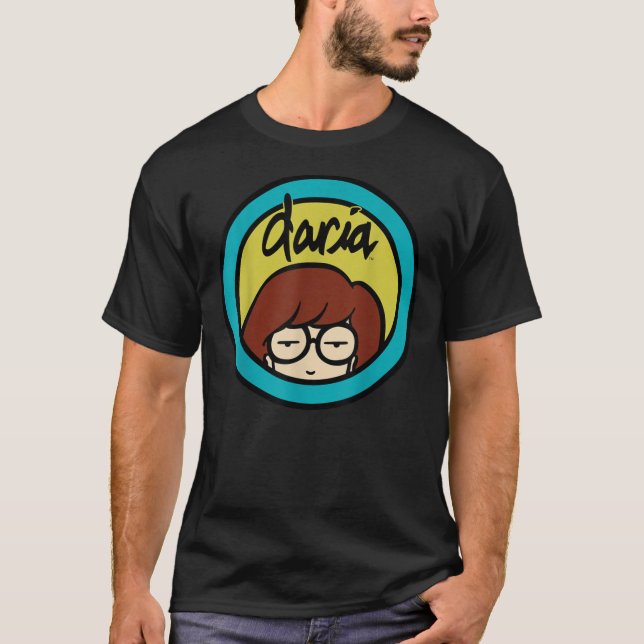Daria Classic Yellow Blue Logo Graphic  Essential  T-Shirt (Front)