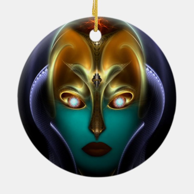 Daria Cyborg Queen Ceramic Ornament (Back)