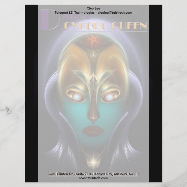 Daria Cyborg Queen Letterhead (Front)