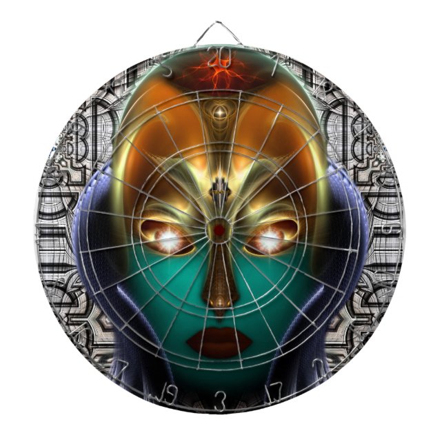 Daria Cyborg Queen Tech Dartboard (Front)