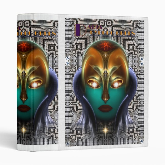 Daria Cyborg Queen Tech Three Ring Binder (Front/Spine)