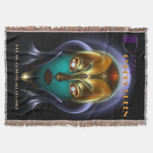 Daria Cyborg Queen Throw Blanket