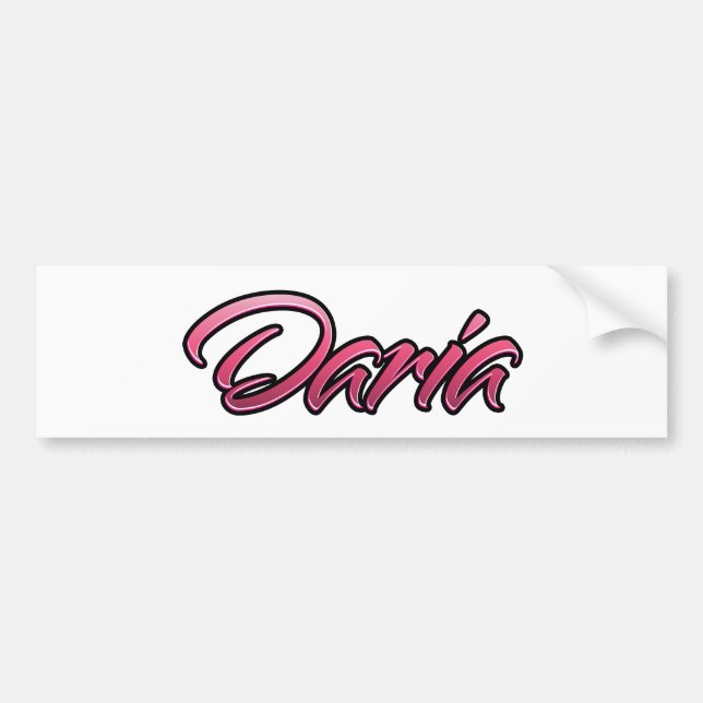 Daria faded pink Aufkleber Sticker (Front)