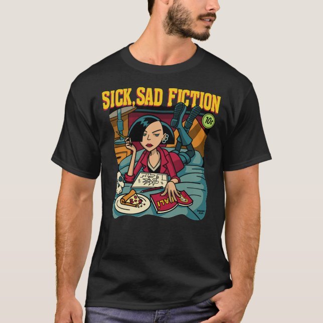 Daria T-ShirtSick Sad Fiction Classic T-Shirt (Front)