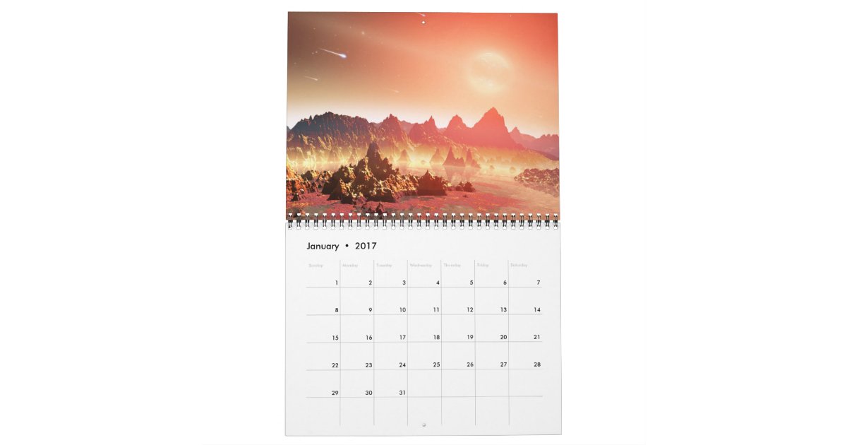 Darian Calendar Martian Perpetual Calendar Zazzle