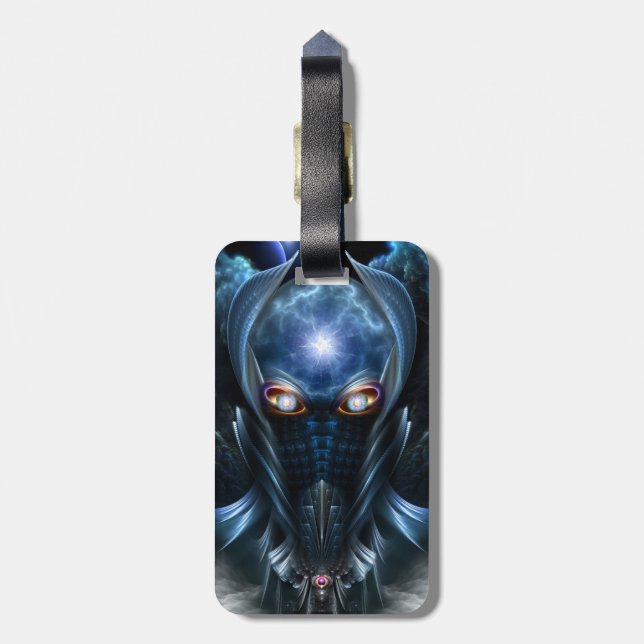 Darian Warrior Luggage Tag (Back Vertical)