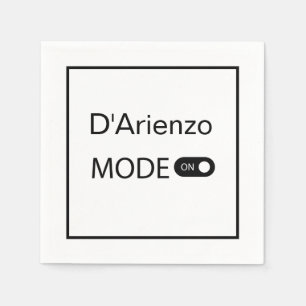 D'Arienzo mode funny Tanguero Tango Dancer Milonga Napkin