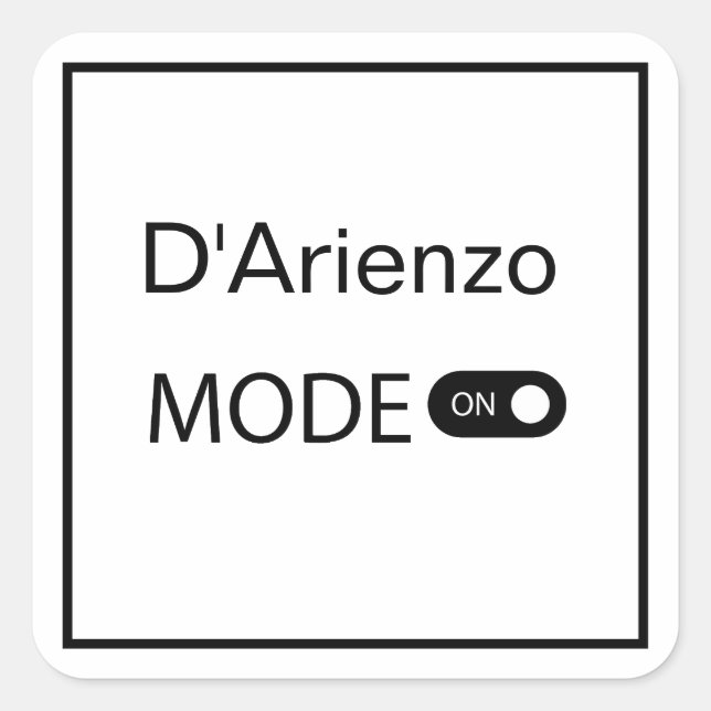 D'Arienzo mode funny Tanguero Tango Dancer Milonga Square Sticker (Front)