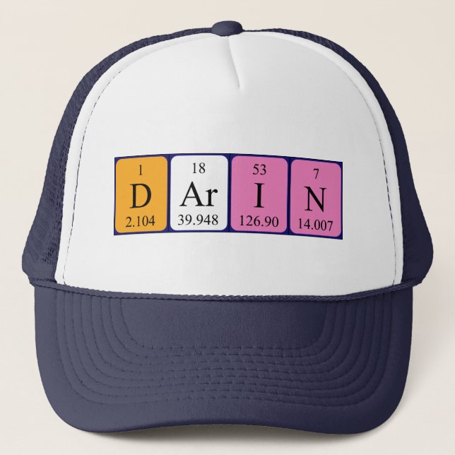 Darin periodic table name hat (Front)