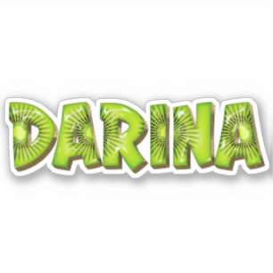 Darina Name Kiwi Design Sticker