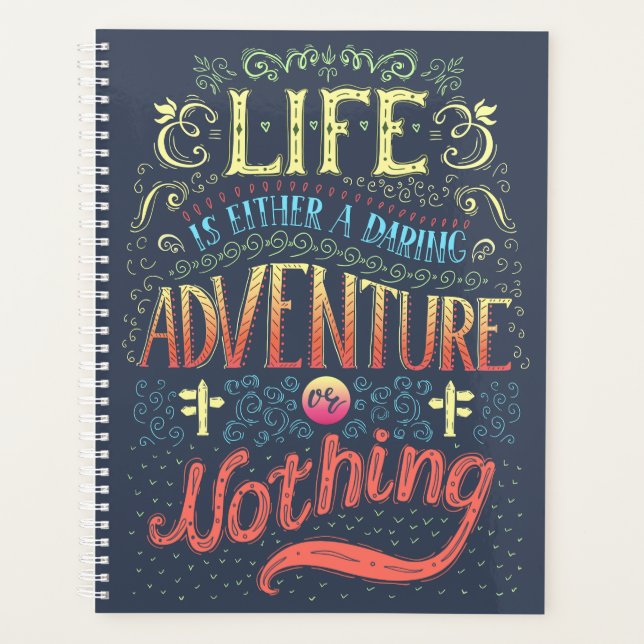 Daring Adventure or Nothing Planner (Front)
