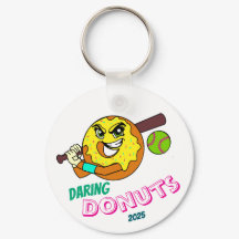 Daring Doughnuts - Softball Bag Keychain
