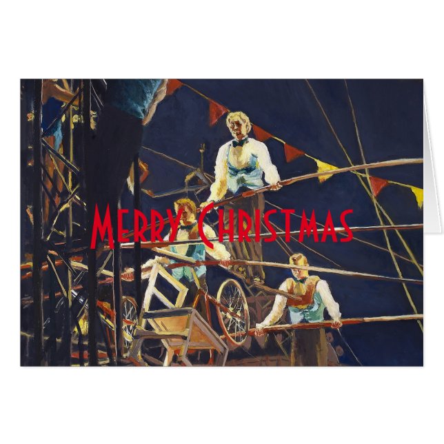 Daring Flying Wallendas Trapeze Circus Act (Front Horizontal)